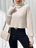 Buy SHEIN Essnce Turtleneck Drop Shoulder Tee in Pakistan