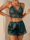 Buy SHEIN Floral Lace Harness Lingerie Set in Pakistan