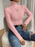 Buy SHEIN Frenchy Cable Knit Turtleneck Sweater in Pakistan