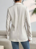 Buy SHEIN Frenchy Color Block Pleated Cuff Slightly Slim Fit Commute & Casual Blazer in Pakistan