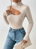 Buy SHEIN Frenchy Cut Out Turtleneck Tee in Pakistan