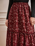 Buy SHEIN Frenchy Ditsy Floral Frill A-line Skirt in Pakistan
