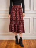 Buy SHEIN Frenchy Ditsy Floral Frill A-line Skirt in Pakistan