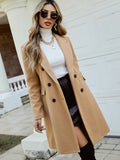Buy SHEIN Frenchy Double Breasted Lapel Collar Overcoat in Pakistan