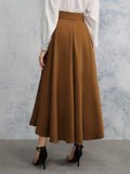 Buy SHEIN Frenchy High Waist Split Thigh Belted Skirt in Pakistan