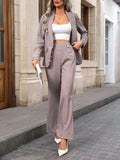 Buy SHEIN Frenchy Single Button Blazer & Flare Leg Pants in Pakistan