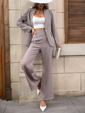 Buy SHEIN Frenchy Single Button Blazer & Flare Leg Pants in Pakistan