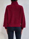 Buy SHEIN Frenchy Turtleneck Drop Shoulder Sweater in Pakistan