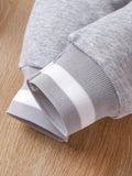 Buy SHEIN Genkimix Kids Baby Boy Letter Patched Thermal Lined Bomber Jacket & Sweatpants in Pakistan