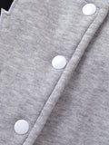 Buy SHEIN Genkimix Kids Baby Boy Letter Patched Thermal Lined Bomber Jacket & Sweatpants in Pakistan