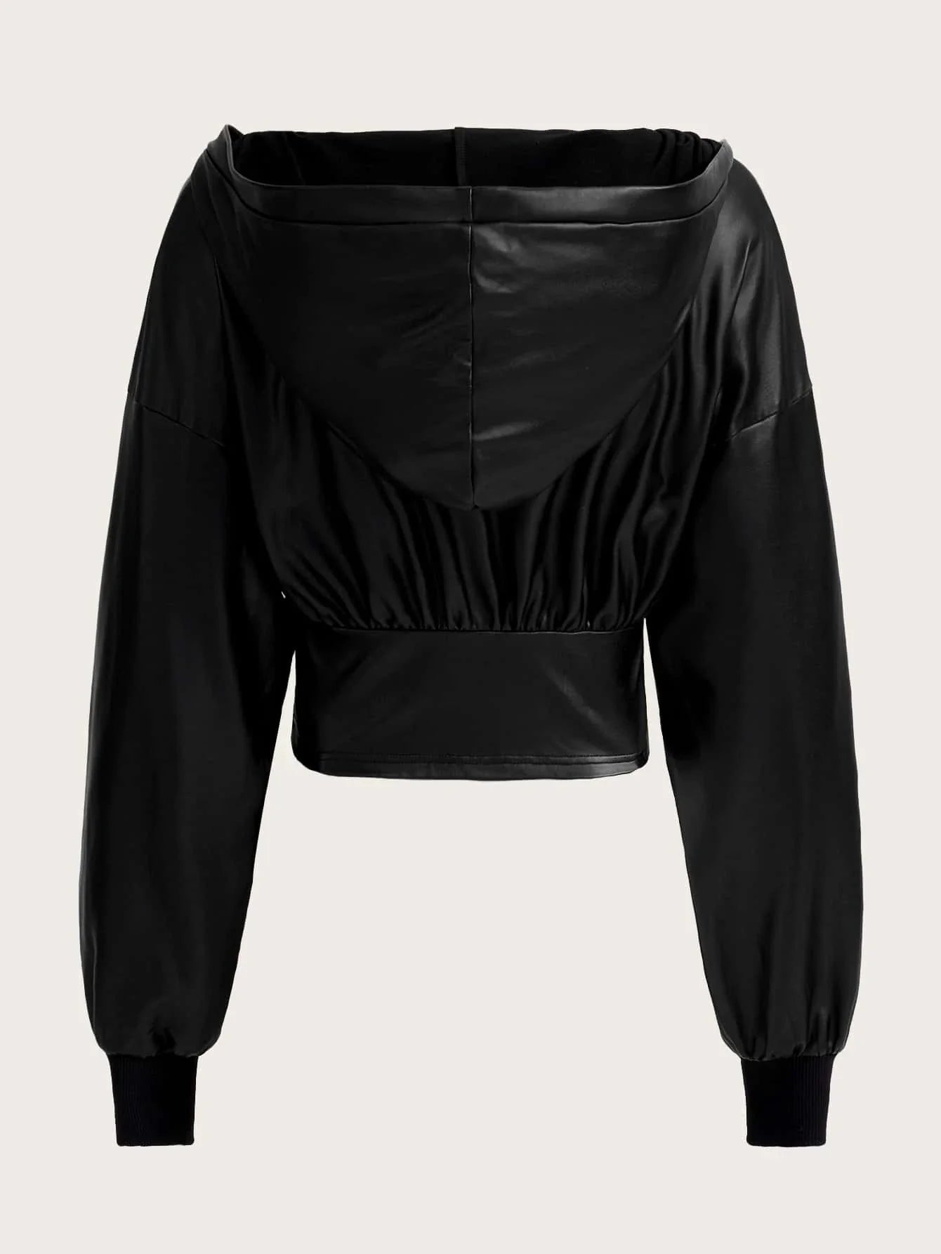 Buy SHEIN ICON Drop Shoulder Zipper Hooded Y2k Crop Jacket in Pakistan