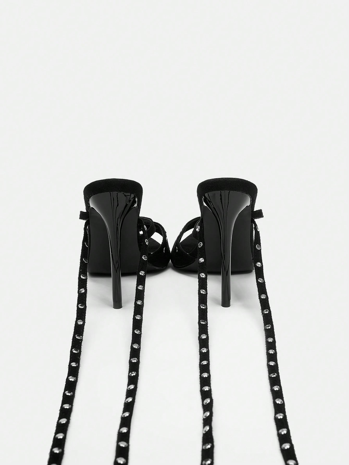 Buy SHEIN ICON Studded Strappy Stiletto High Heel Sandals With Open Toe in Pakistan