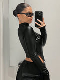 Buy SHEIN ICON Zip Up Asymmetrical Hem Tee in Pakistan