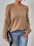 Buy SHEIN LUNE Cold Shoulder Chain Detail Sweater in Pakistan