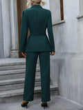 Buy SHEIN LUNE Lapel Neck Pleated Detail Blazer & Pants in Pakistan
