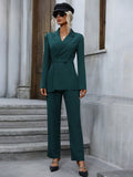 Buy SHEIN LUNE Lapel Neck Pleated Detail Blazer & Pants in Pakistan