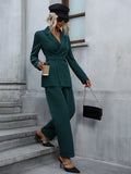 Buy SHEIN LUNE Lapel Neck Pleated Detail Blazer & Pants in Pakistan