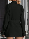 Buy SHEIN LUNE Raglan Sleeve Double Breasted Belted Trench Coat in Pakistan