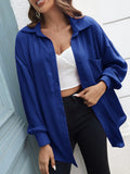 Buy SHEIN LUNE Solid Button Front Pocket Patched Shirt in Pakistan