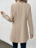 Buy SHEIN LUNE Women's Single-breasted Long Sleeve Woolen Coat in Pakistan