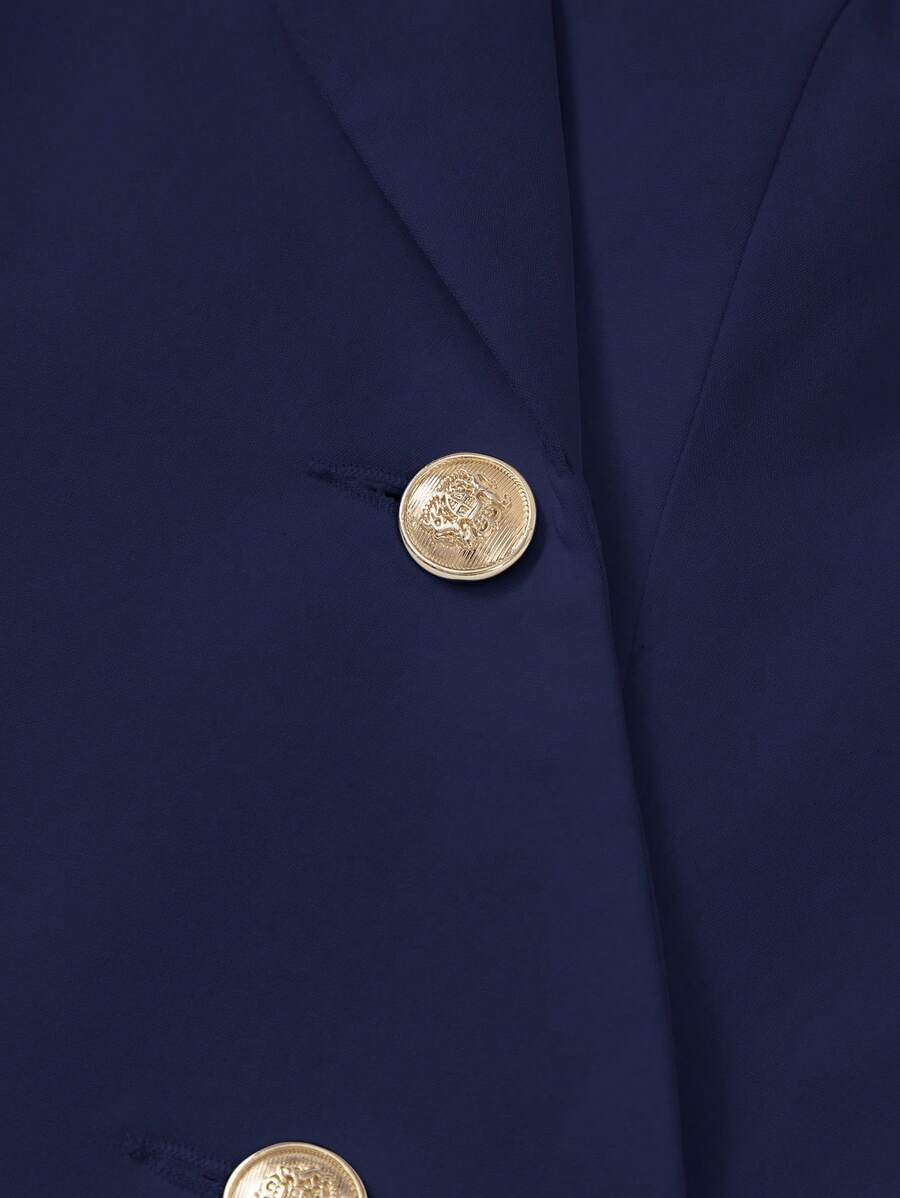 Buy SHEIN MOD Concert Date Night Tops Women's Lapel Double Breasted Vest Suit Jacket Back To School Outfits Old Money Style in Pakistan