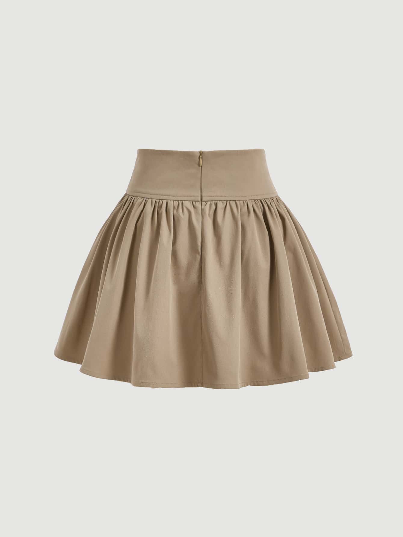 Buy SHEIN MOD Lace Up Front Flare Skirt in Pakistan