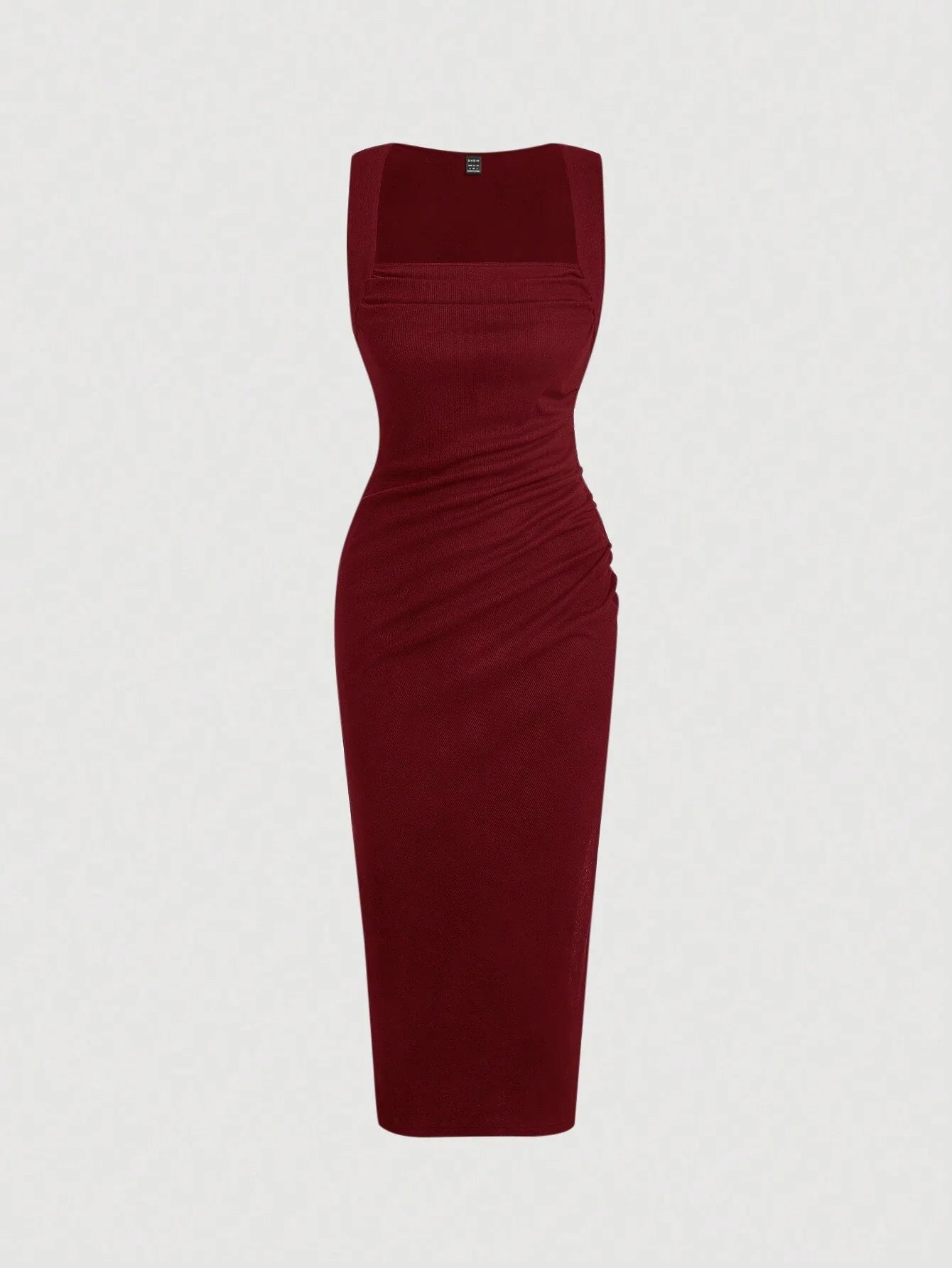 Buy SHEIN MOD Ladies' Square Neckline Pleated Bodycon Dress in Pakistan