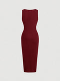 Buy SHEIN MOD Ladies' Square Neckline Pleated Bodycon Dress in Pakistan