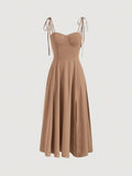Buy SHEIN MOD Solid Bustier Cami Dress in Pakistan