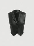Buy SHEIN MOD Solid Button Front Vest Jacket Without Shirt in Pakistan