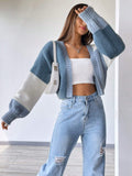 Buy SHEIN MOOSTA Colorblock Drop Shoulder Duster Cardigan in Pakistan