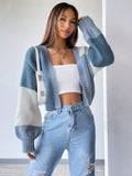 Buy SHEIN MOOSTA Colorblock Drop Shoulder Duster Cardigan in Pakistan