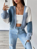 Buy SHEIN MOOSTA Colorblock Drop Shoulder Duster Cardigan in Pakistan