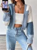 Buy SHEIN MOOSTA Colorblock Drop Shoulder Duster Cardigan in Pakistan