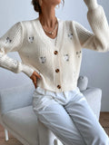 Buy SHEIN MOOSTA Floral Embroidery Cardigan & Knit Top in Pakistan