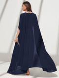 Buy SHEIN Modely Solid Color Casual Halter Neck Dress And Open Front Coat in Pakistan