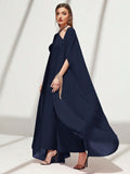 Buy SHEIN Modely Solid Color Casual Halter Neck Dress And Open Front Coat in Pakistan