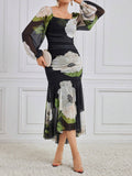 Buy SHEIN Modely Women'S Square Neckline Flower Printed Dress in Pakistan