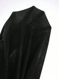Buy SHEIN Modely Women Elegant Metal Accent Waist Fitted Long Sleeve Dress in Pakistan