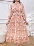 Buy SHEIN Modely Women Fashionable Floral Print Elegant Versatile Dress in Pakistan