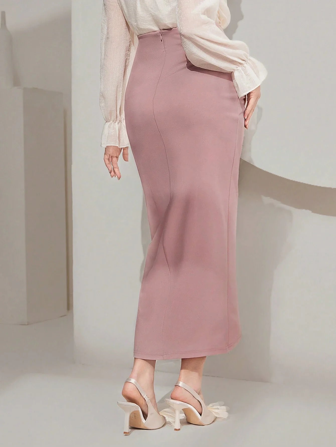 Buy SHEIN Modely Women's Elegant Wrap Design Skirt in Pakistan