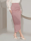Buy SHEIN Modely Women's Elegant Wrap Design Skirt in Pakistan