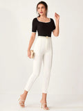 Buy SHEIN Mulvari Sweetheart Neck Ringer Tee in Pakistan
