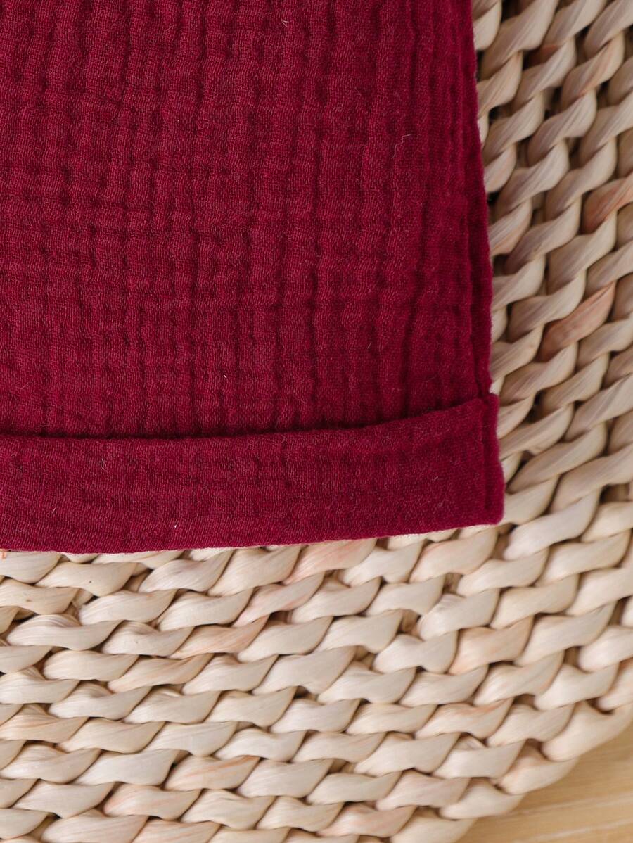 Buy SHEIN Newborn Baby Girl Shirred Ruffled Hem Cami Top And Shorts Set in Pakistan