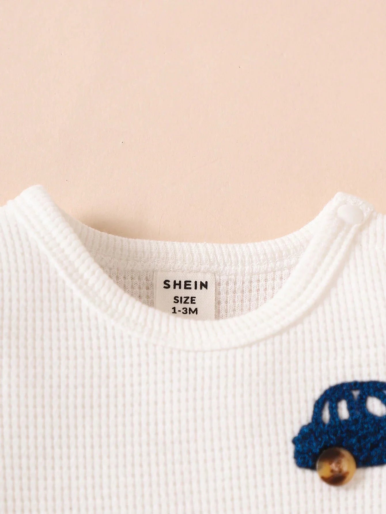 Buy SHEIN Newborn Baby Simple Casual Cartoon Print Long Sleeve Outfit Set in Pakistan