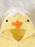 Buy SHEIN Persoplay Kids New Arrival 2024 Comfortable And Cute Baby Boys' Chick Shaped Hooded Bodysuit in Pakistan