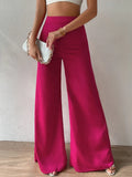 Buy SHEIN Priv̩ High Waist Wide Leg Pants in Pakistan