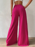 Buy SHEIN Priv̩ High Waist Wide Leg Pants in Pakistan