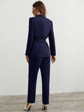 Buy SHEIN Privé Single Button Belted Blazer & Tailored Pants in Pakistan