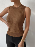 Buy SHEIN Privé Solid Mock Neck Knit Top in Pakistan